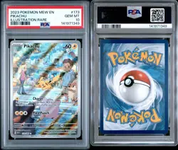 Pikachu 173/165 PSA 10 Illustration Rare English Pokemon 151 S&V - SAME DAY 🚚 - Image 2