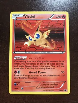 Victini BW32 LP/light Damage Pokemon TCG Black & White Black Star Promo - Image 1