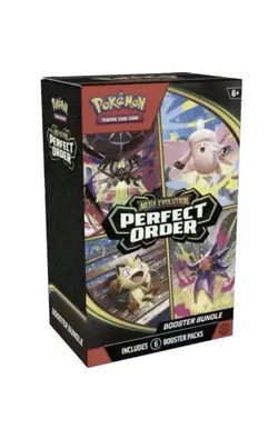 Pokemon TCG: Mega Evolution-Perfect Order Booster Bundle (6 Packs) New Sealed - Image 1