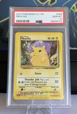 Pokemon Pikachu 008/034 CLC Holo PSA 10 - Image 1