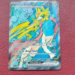 Pokemon Hop's Zacian EX 176/159 SV09 Full Art Ultra Rare Holo 230 HP Brave Slash - Image 1