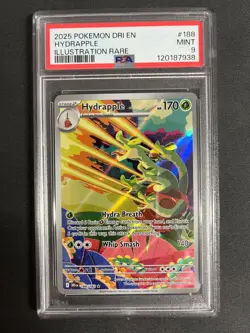 2025 POKEMON DRI EN-DESTINED RIVALS ILLUSTRATION RARE #188 HYDRAPPLE PSA 9 - Image 1