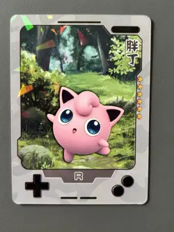 Jigglypuff 25th Anniversary Gameboy Edition Chinese Rare Pokemon Cracked IceHolo - Image 1