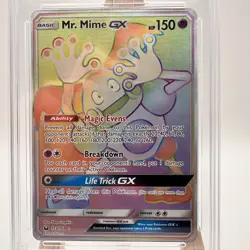2018 Pokemon Mr. Mime GX Secret Rare 173/168 Celestial Storm ACE 10 Gem Mint - Image 1