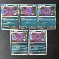 Pokemon TCG Gengar 050/088 Perfect Order (POR) Holo and Reverse Holo Lot - Image 1