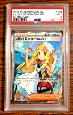 Lillie's Determination UR #169|PSA MINT 9|2025 Mega Evolution Base|Pokemon TCG - Image 1
