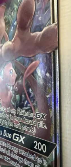 Mewtwo & Mew GX 71/236 Tag Team Holo Sun & Moon Unified Minds Pokemon ULTRA RARE - Image 4