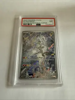 POKEMON JTG EN-JOURNEY TOGETHER #167 N'S RESHIRAM STAMPED BOX TOPPER PROMO PSA 9 - Image 1