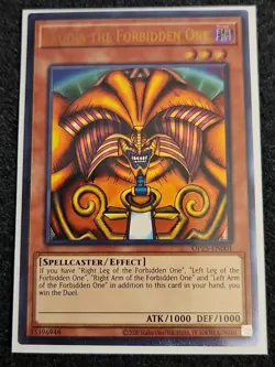 YUGIOH EXODIA THE FORBIDDEN ONE OP25-EN001 ULTIMATE - Image 1