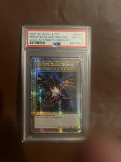Yu-Gi-Oh! - Red Eyes Black Dragon 2023 LC01-EN006 Attribute Error ITA PSA 10 - Image 4