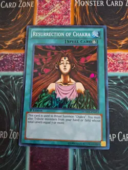 Yu-Gi-Oh! Resurrection of Chakra NUMH-EN053 Super Rare 1st Edition Near Mint - Image 1