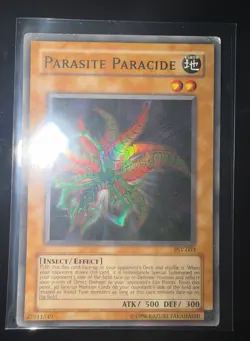 Yugioh - Parasite Paracide PSV-003 Unlimited Edition Super Rare NM - Image 1
