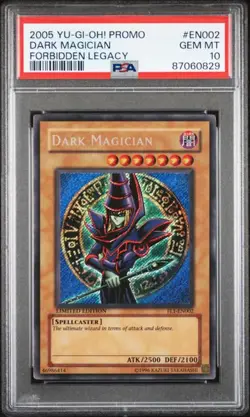 YUGIOH! Dark Magician Holo Promo FL1-EN002 Forbidden Legacy - PSA 10 GEM MINT - Image 1