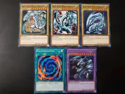 Yu-Gi-Oh! Complete SET SET LDK2 BLUE EYES WHITE ULTIMATE DRAGON POLYMER + Bonus! - Image 1