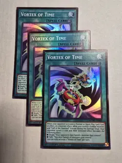 3X Yugioh Vortex of Time MZMU-EN009 Super Rare 1st Edition NM - Image 1