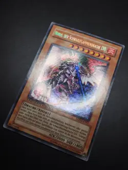 YUGIOH 2005 | HORUS THE BLACK FLAME DRAGON LV8 | EEN-DESE1 | GERMAN | VG (MP) - Image 3