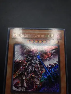 YUGIOH 2005 | HORUS THE BLACK FLAME DRAGON LV8 | EEN-DESE1 | GERMAN | VG (MP) - Image 4
