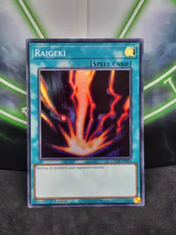Yugioh Raigeki SDCH-EN021 Super Rare 1st Edition LP - Image 1