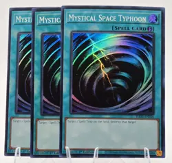 3x Mystical Space Typhoon - RA02-EN048 (Super Rare) 1st Ed- NM - YU-GI-OH! - Image 1