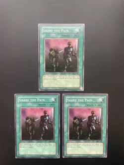 Yugioh Share The Pain MRD-140 Unlimited Edition Common LP/MP X3 - Image 1