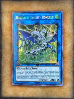 Yugioh Dragunity Knight - Romulus MP20-EN145 Secret Rare 1st Ed NM - Image 1