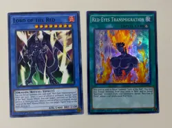 Lord of the Red Ritual Set Red Eyes Transmigration 1st Edition NM Free Holo - Image 1