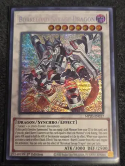 Yu-Gi-Oh! Borreload Savage Dragon 1st Ed. MP20-EN017 Prismatic Secret NM x1 - Image 1
