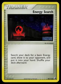 Pokemon Card - Energy Search Unseen Forces 94/115 Reverse Holo Stamped - Image 1