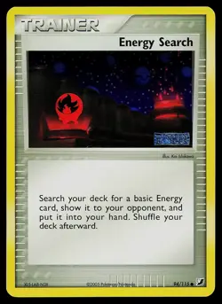 Pokemon Card - Energy Search Unseen Forces 94/115 Reverse Holo Stamped - Image 1