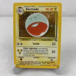 Electrode 2/64 Jungle Unlimited 1999 WOTC Holo Rare Pokemon TCG LP - Image 1