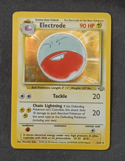 Pokemon TCG Electrode 2/64 Jungle Holo Vintage WOTC Card - LP - Image 1