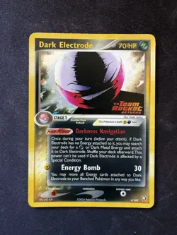 Dark Electrode 4/109 - Team Rocket Returns Stamped Reverse Holo Pokemon TCG NM - Image 1