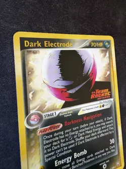 Dark Electrode 4/109 - Team Rocket Returns Stamped Reverse Holo Pokemon TCG NM - Image 3
