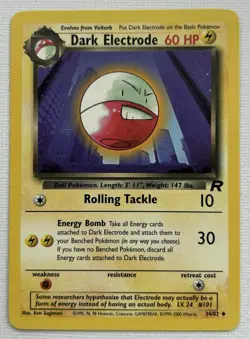 Dark Electrode 34/82 - Team Rocket Uncommon - Pokemon TCG - NM condition - Image 1