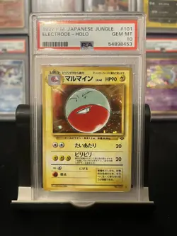 Pokemon TCG Electrode Holo 101 Jungle Japanese PSA 10 Gem Mint - Image 1