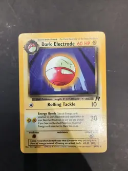 Pokemon TCG Dark Electrode 34/82 Team Rocket MP Vintage Card - Image 1