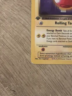 Pokemon Dark Electrode TCG 1st Edition Uncommon Card 34/82 Team Rocket - Image 5