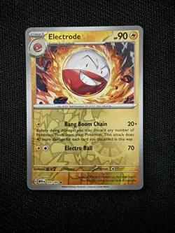 Pokemon TCG Electrode Scarlet & Violet 151 Card 101/165 Reverse Holo Rare - Image 1