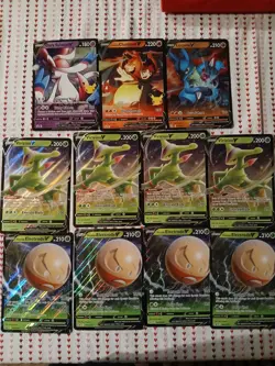 Pokemon TCG Jumbo EX, V Lot ×11 Charizard, Sylveon, Electrode (Has Duplicates) - Image 1
