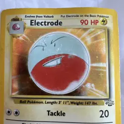 Pokemon TCG Electrode Jungle 2/64 Holo Unlimited Rare Card WOTC HP - Image 2