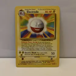 Electrode Base Set 21/102 MP Rare Pokemon TCG Card Stage 1 Regular - Image 1