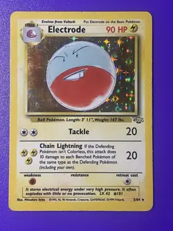 Pokemon TCG Electrode Jungle 2/64 Holo Unlimited Holo Rare - Image 1