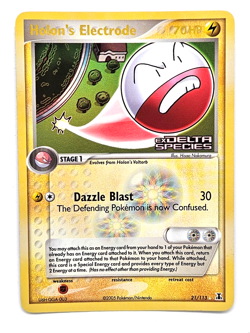 Pokemon TCG: Holon's Electrode Reverse Holo 21/113 Delta Species MP - Image 1