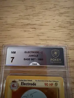 Pokemon TCG Electrode Holo Rare Card 2/64 Jungle Base Set - Image 2