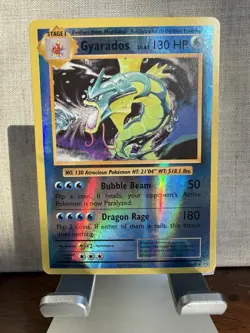 Pokemon Gyarados TCG Reverse Holo Rare Evolutions 34/108 - Image 1