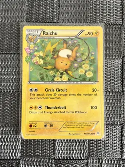 Pokemon Raichu RC9/RC32 XY Generations Radiant Collection Regular Card - Image 2