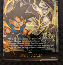 Dragon Ball Super Fusion World Goku Energy Marker Card Gold E03-05 Holo ENG NM - Image 4