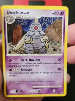 Pokemon TCG Vintage Dusclops Stormfront 34/100 Regular Uncommon Card! - Image 3