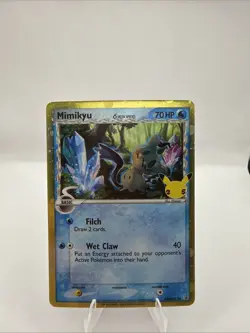 Pokemon TCG Mimikyu Black Star Promo Full Holo Card #SWSH136 - Image 1