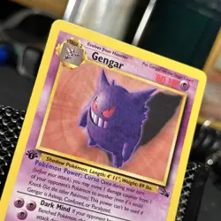 Gengar 20/62 1st Edition Non Holo Fossil Pokemon Card NM 👻👀🔥 - Image 2
